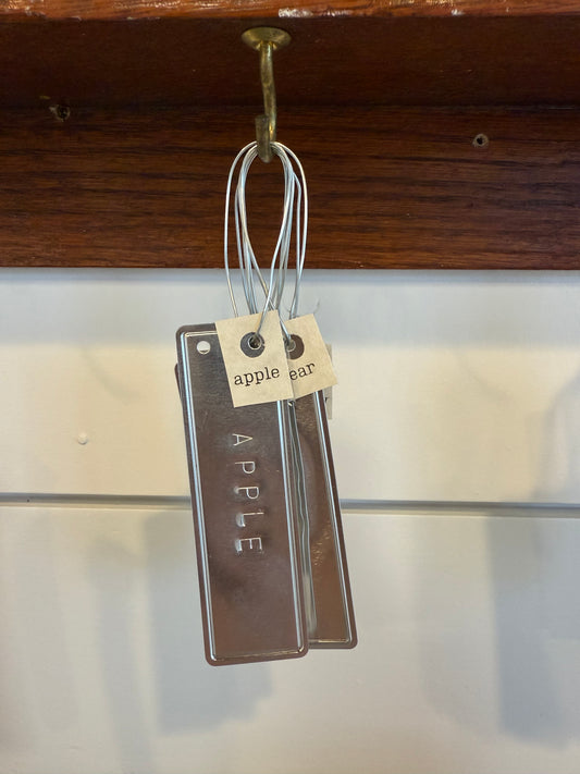 Hand Stamped Orchard Tags