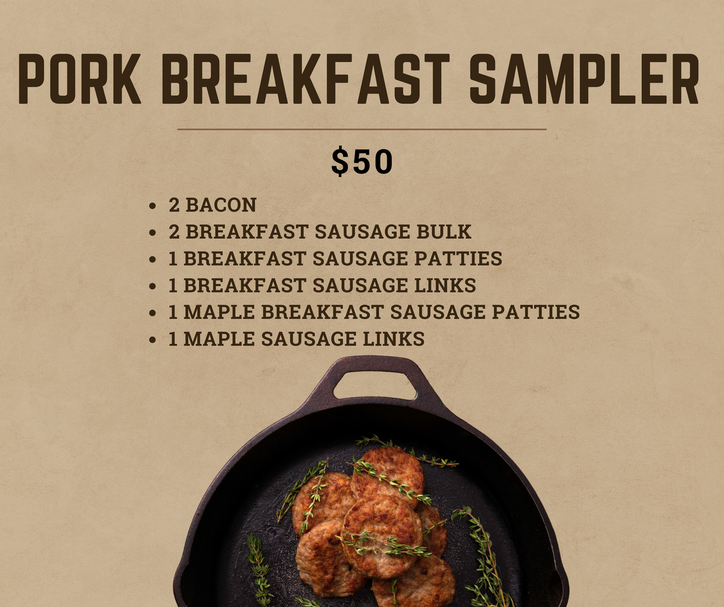 Pork Breakfast Sampler- 12.2024