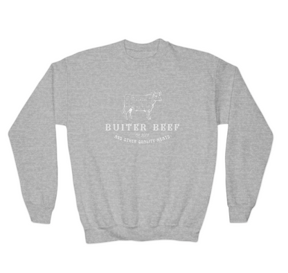 Buiter Beef Crewneck Sweatshirt- Youth